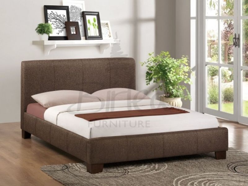 Birlea Brooklyn Chocolate Fabric 4ft6 Double  Bed Frame