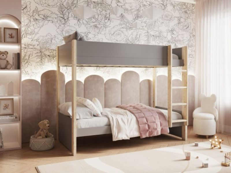 Noomi Tipo Grey Wooden Bunk Bed