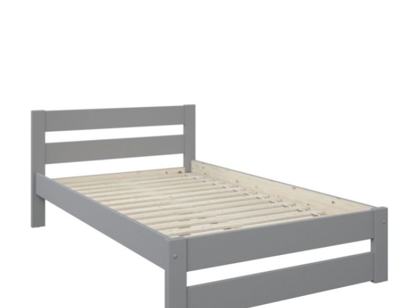 Noomi Tera 4ft Small Double Grey Wooden Bed Frame