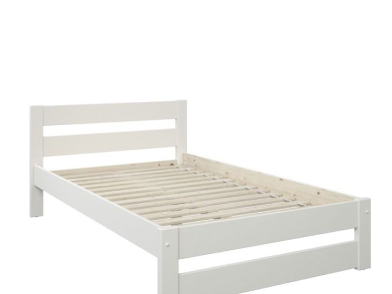 Noomi Tera 4ft Small Double White Wooden Bed Frame