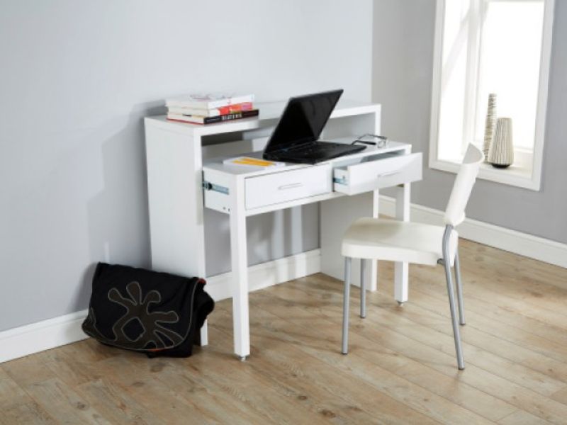 GFW Regis Extending Console Table In White