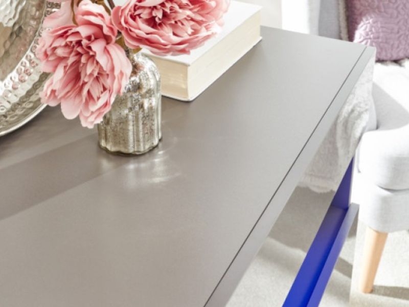 GFW Galicia Grey Gloss LED Wall Hanging Sideboard