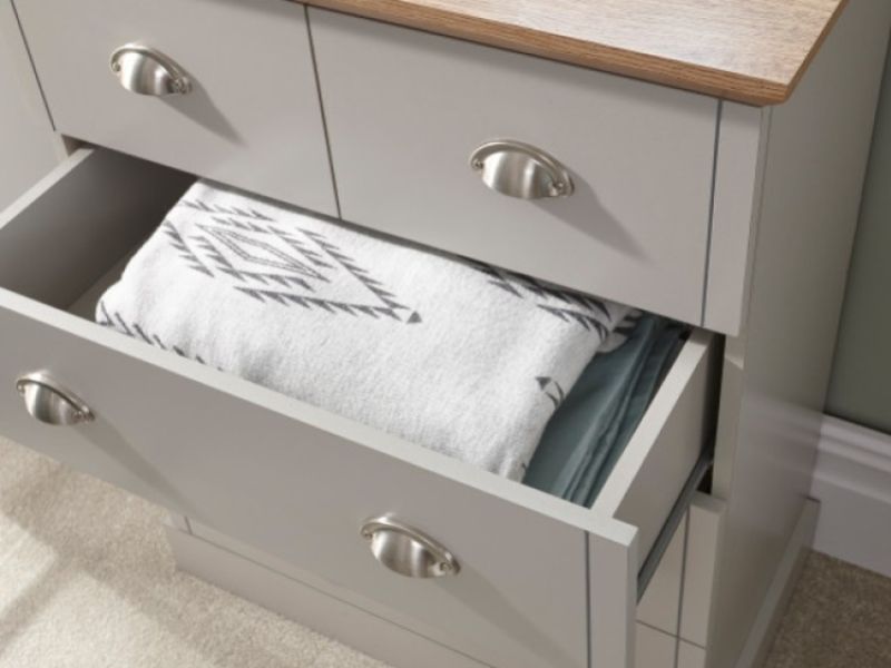 GFW Kendal 2 Plus 3 Drawer Chest In Grey