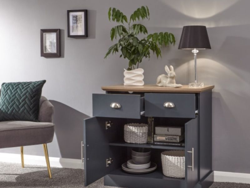 GFW Kendal Compact Sideboard In Slate Blue