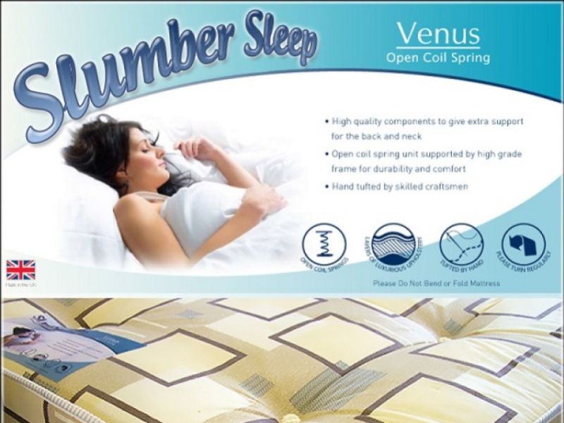 Time Living Slumber Sleep Venus 4ft Small Double Open Coil Spring Mattress BUNDLE DEAL (3 - 5 Working Day Delivery)