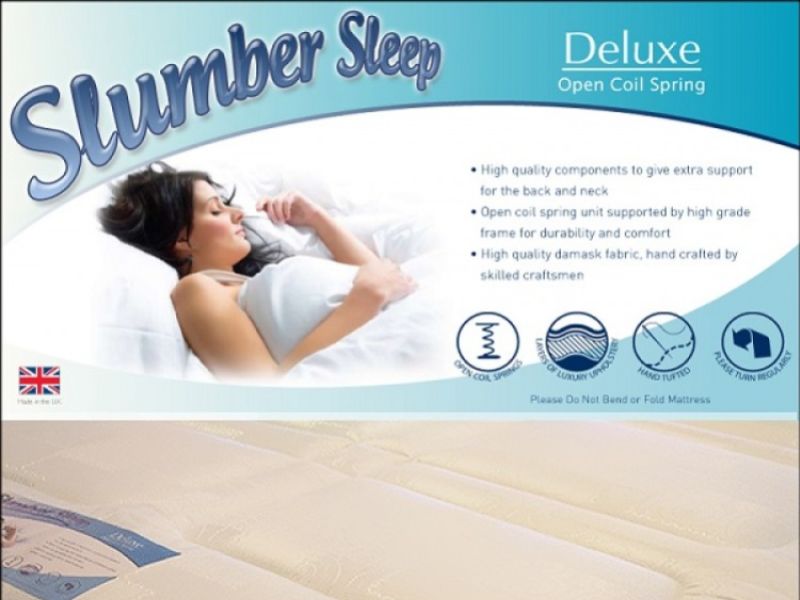 Time Living Slumber Sleep Deluxe 4ft6 Double Open Coil Spring Mattress BUNDLE DEAL (3 - 5 Working Day Delivery)