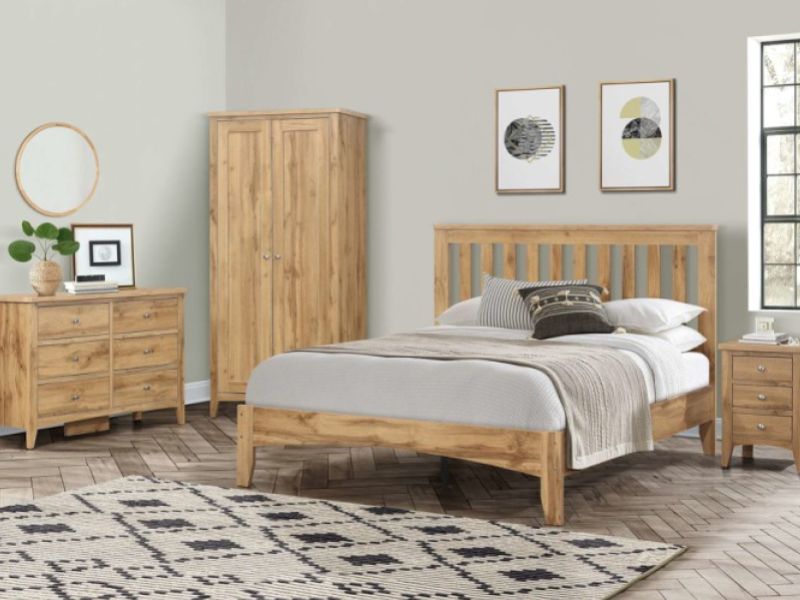 Birlea Hampstead Oak Finish 3 Drawer Bedside