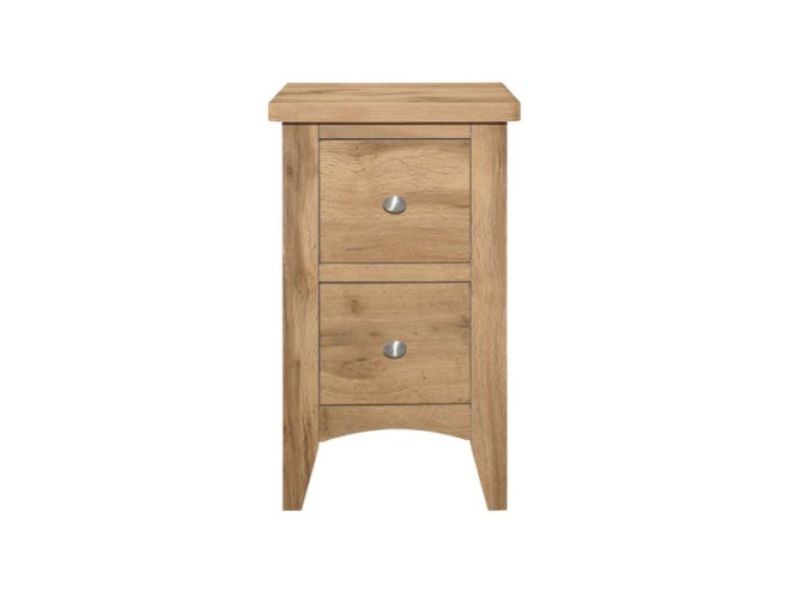 Birlea Hampstead Oak Finish 2 Drawer Bedside