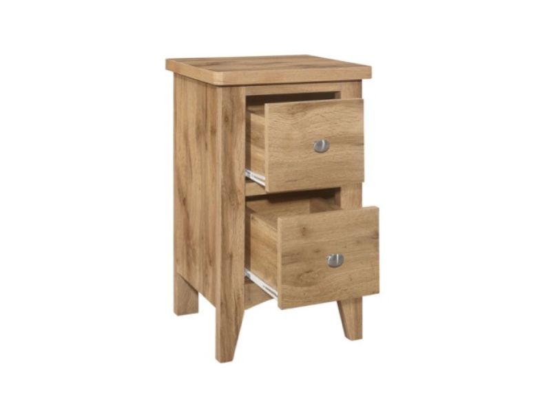 Birlea Hampstead Oak Finish 2 Drawer Bedside