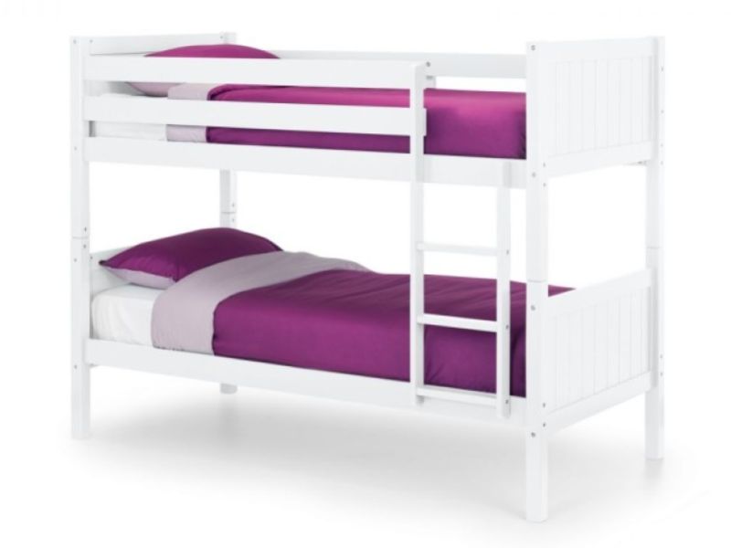 Julian Bowen Bella Surf White Wooden Bunk Bed