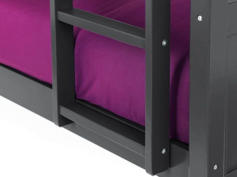 Julian Bowen Bella Wooden Bunk Bed In Anthracite