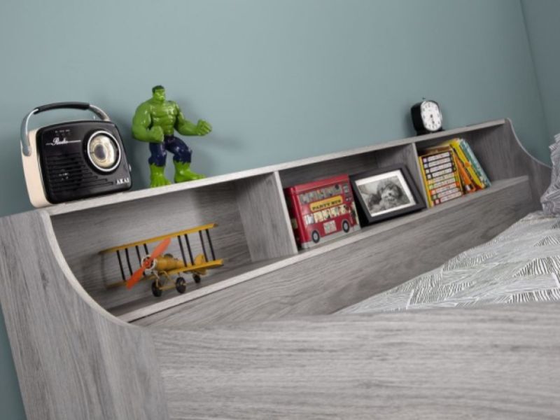 Julian Bowen Jupiter Midsleeper Bed In Grey Oak