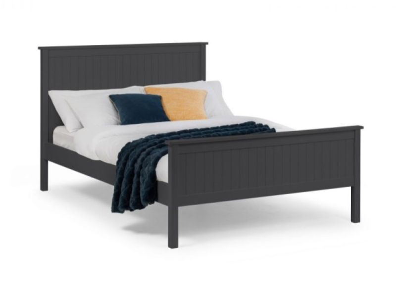 Julian Bowen Maine 3ft Single Anthracite Wooden Bed Frame