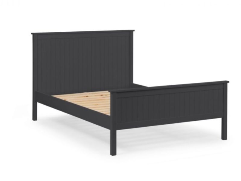 Julian Bowen Maine 3ft Single Anthracite Wooden Bed Frame