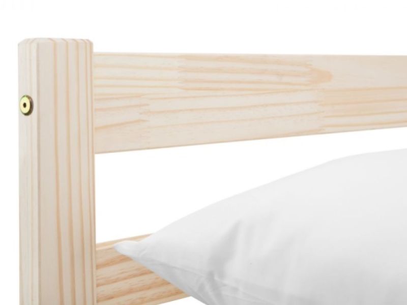 Julian Bowen Sami 3ft Single Wooden Bed Frame In Unfinished Pine