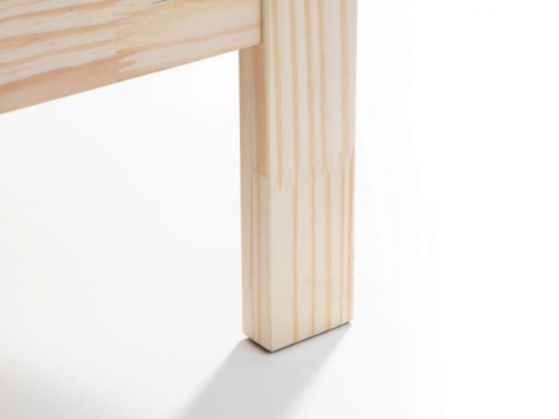Julian Bowen Sami 3ft Single Wooden Bed Frame In Unfinished Pine