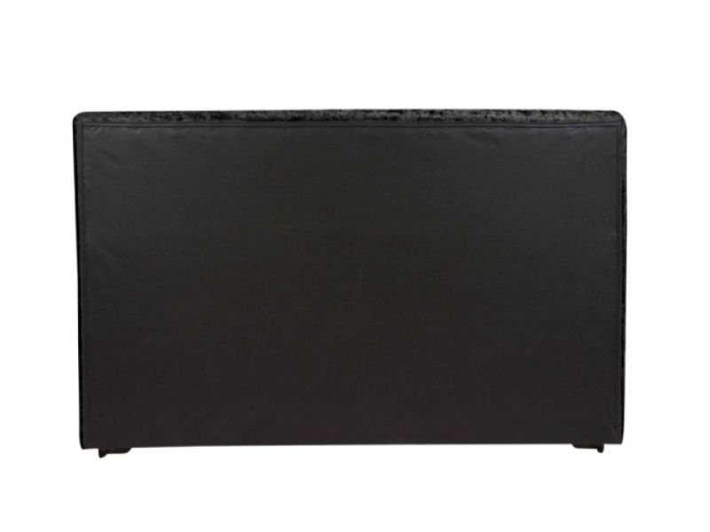 Birlea Grande 5ft Kingsize Black Crushed Velvet Fabric Bed Frame