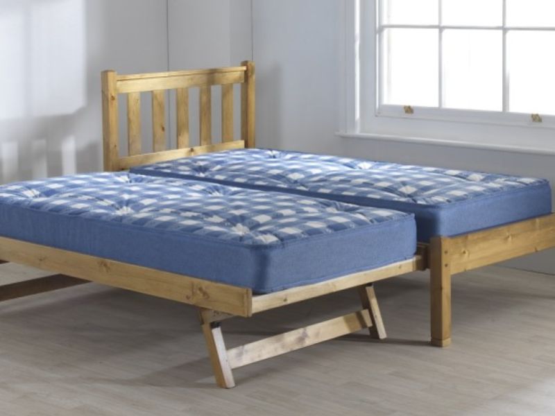 Friendship Mill Shaker 3ft Single Pine Wooden Guest Bed Frame