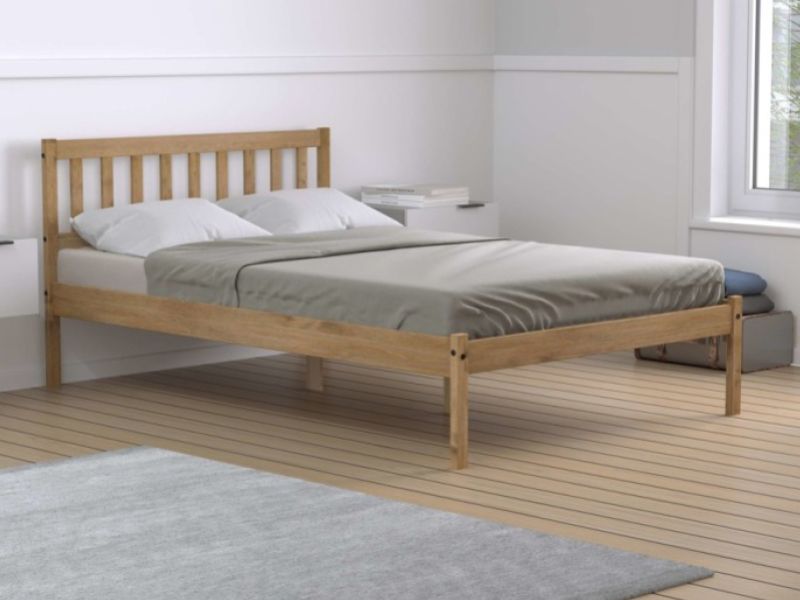 Birlea Lisbon 4ft Small Double Pine Wooden Bed Frame