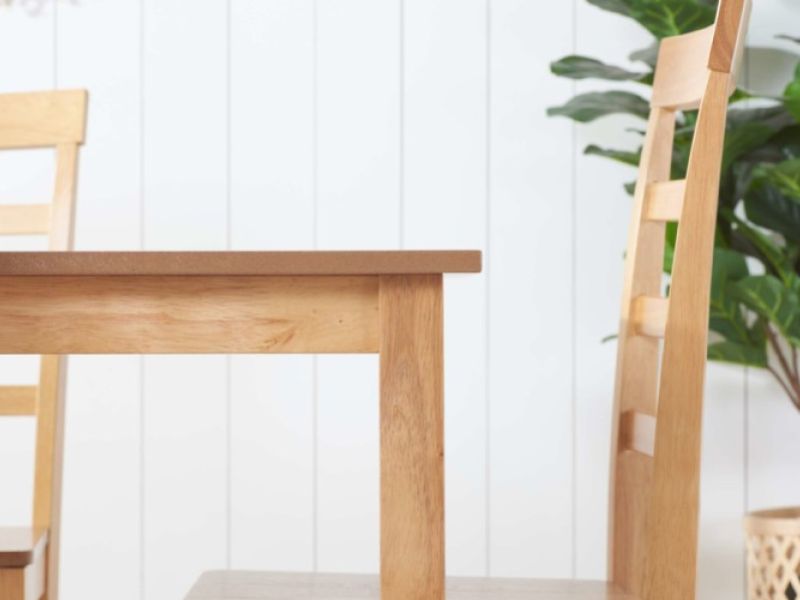 Birlea Pair Of Upton Dining Chairs In An Oak Finish