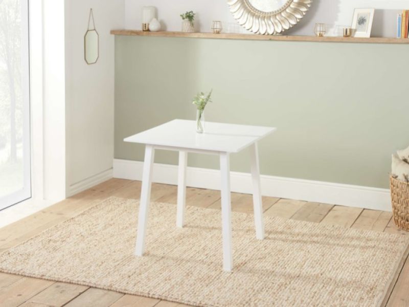 Birlea Stonesby Square Dining Table In White