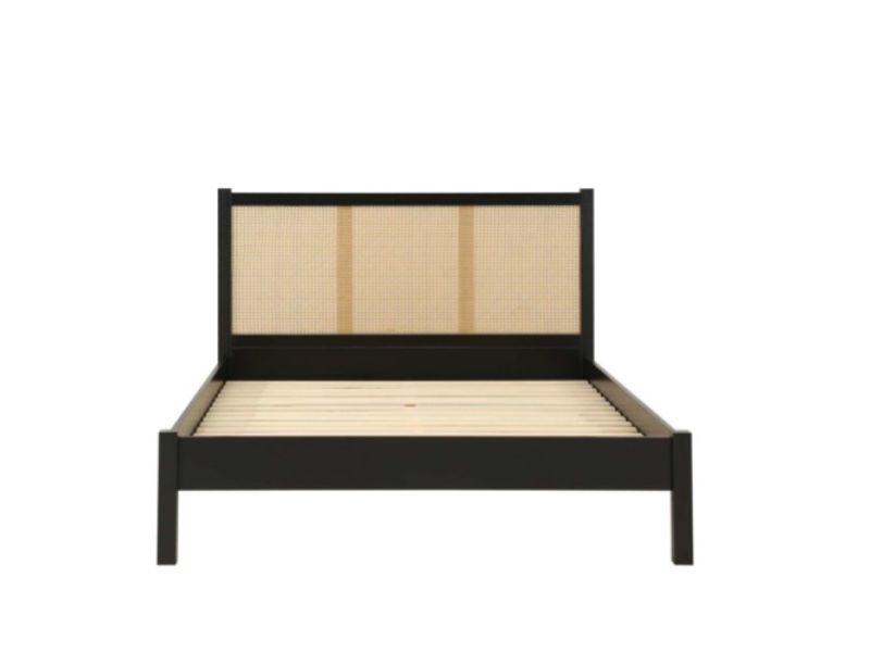 Birlea Croxley Rattan And Black Finish 5ft Kingsize Bed Frame