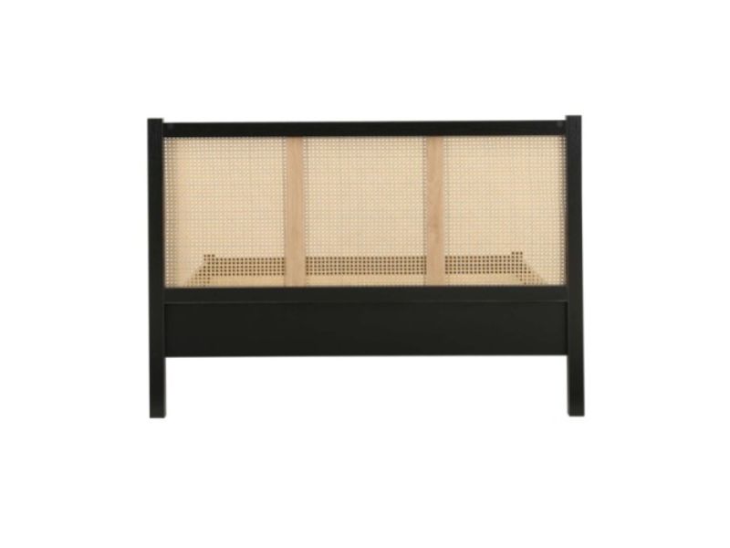 Birlea Croxley Rattan And Black Finish 4ft6 Double Bed Frame