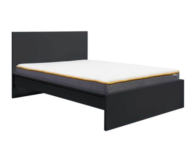 Birlea Oslo Black 4ft6 Double Bed Frame