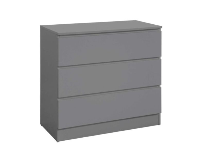 Birlea Oslo Grey 3 Drawer Chest