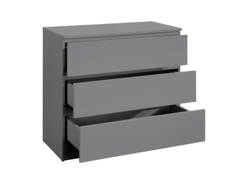 Birlea Oslo Grey 3 Drawer Chest