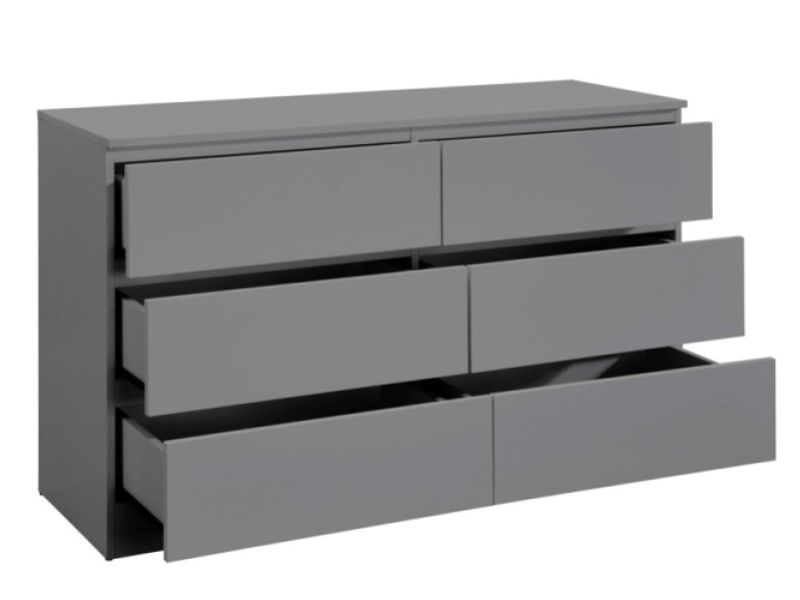 Birlea Oslo Grey 6 Drawer Chest