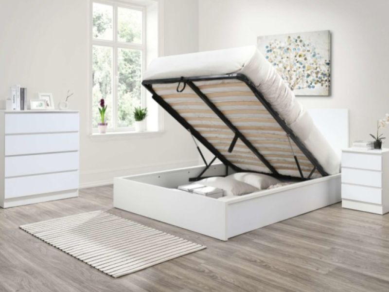 Birlea Oslo White 5ft Kingsize Ottoman Bed Frame