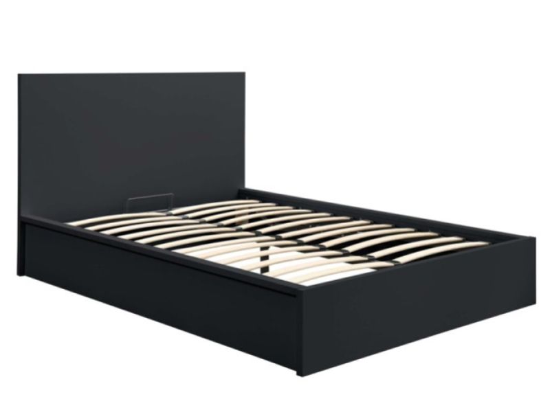 Birlea Oslo Black 4ft6 Double Ottoman Bed Frame