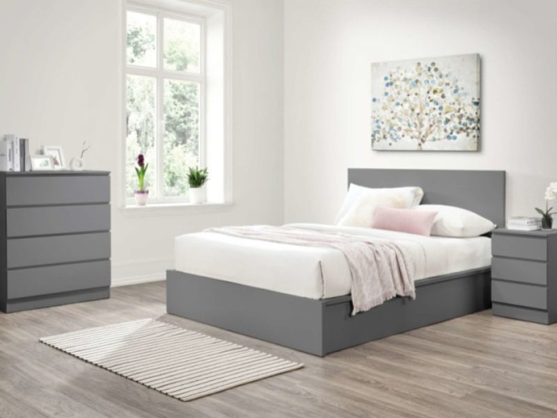 Birlea Oslo Grey 4ft6 Double Ottoman Bed Frame