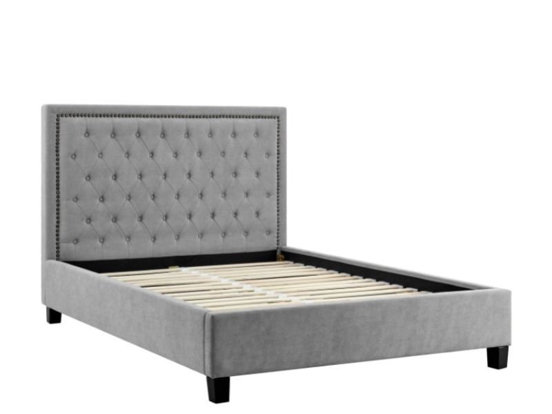 Limelight Rhea 4ft6 Double Light Grey Fabric Bed Frame