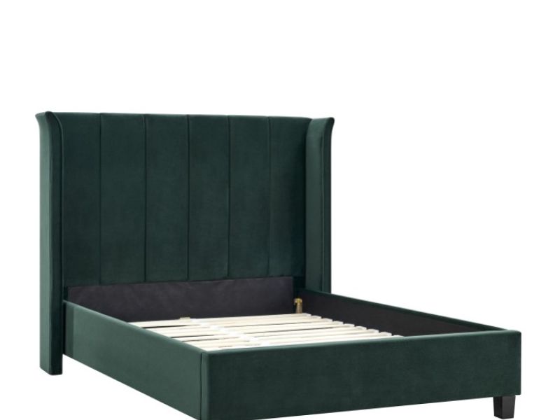 Limelight Polaris 5ft Kingsize Emerald Green Fabric Bed Frame