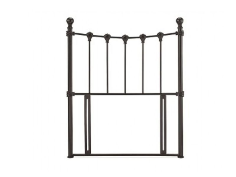STORE CLEARANCE Serene Marseilles 3ft Single Black Metal Headboard