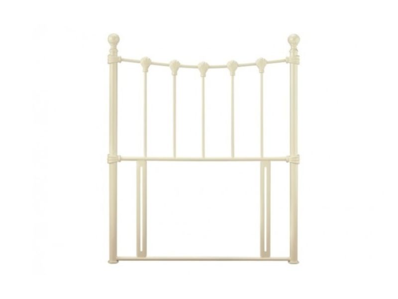 Serene Marseilles 3ft Single Ivory Gloss Metal Headboard