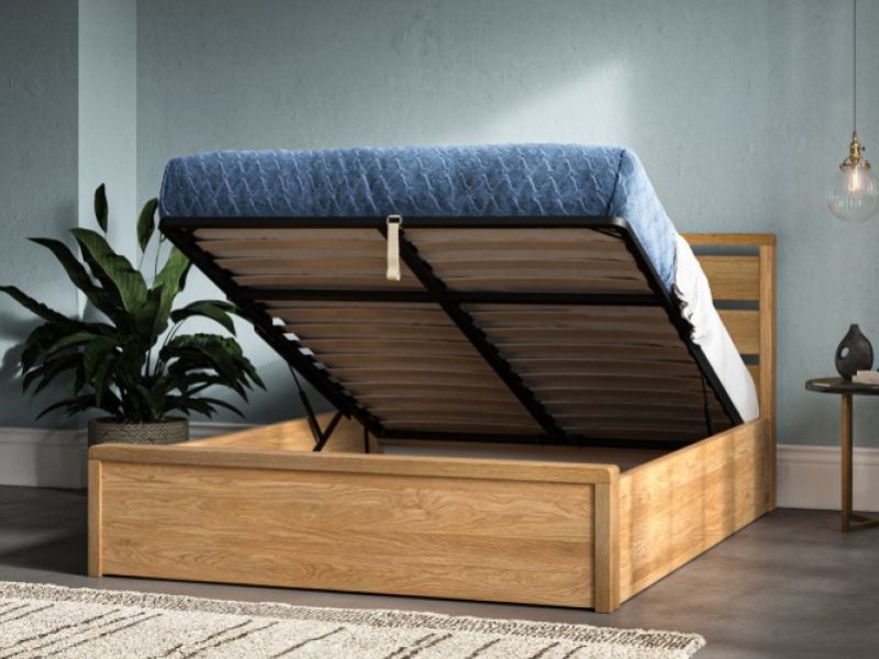 Emporia Modena 5ft Kingsize Solid Oak Ottoman Bed Frame