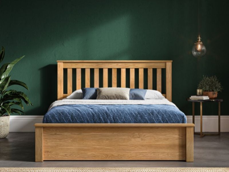 Emporia Monaco 4ft6 Double Solid Oak Ottoman Bed Frame