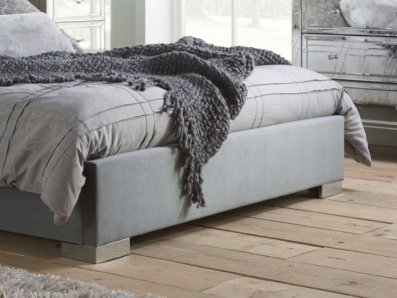 Birlea Chelsea 5ft Kingsize Grey Fabric Bed Frame