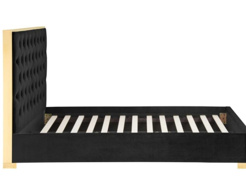 Birlea Chelsea 4ft6 Double Black Fabric Bed Frame