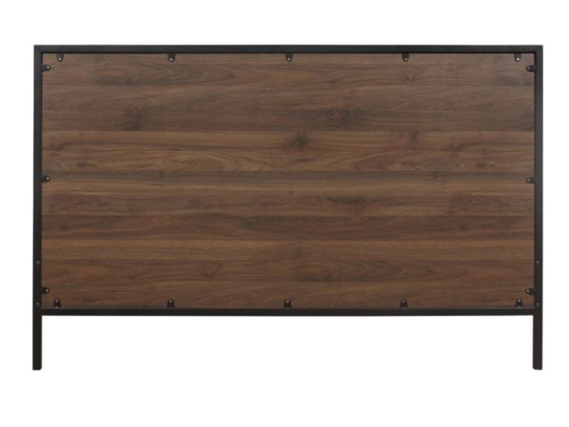 Birlea Houston 4ft Small Double Metal And Wooden Walnut Finish Bed Frame