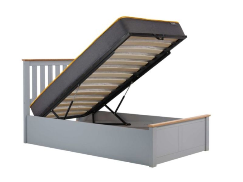 Birlea Phoenix 3ft Single Stone Grey Ottoman Lift Wooden Bed Frame