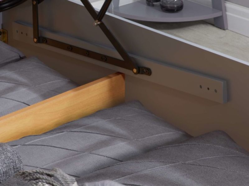 Birlea Phoenix 3ft Single Stone Grey Ottoman Lift Wooden Bed Frame