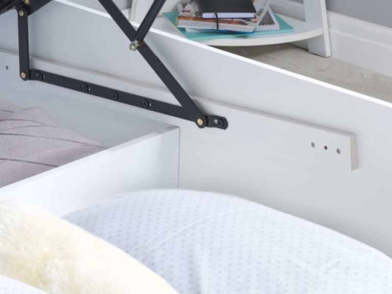 Birlea Phoenix 3ft Single White Ottoman Lift Wooden Bed Frame