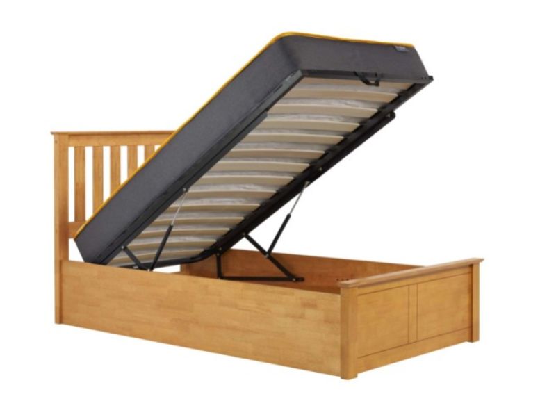 Birlea Phoenix 3ft Single Oak Finish Ottoman Lift Wooden Bed Frame