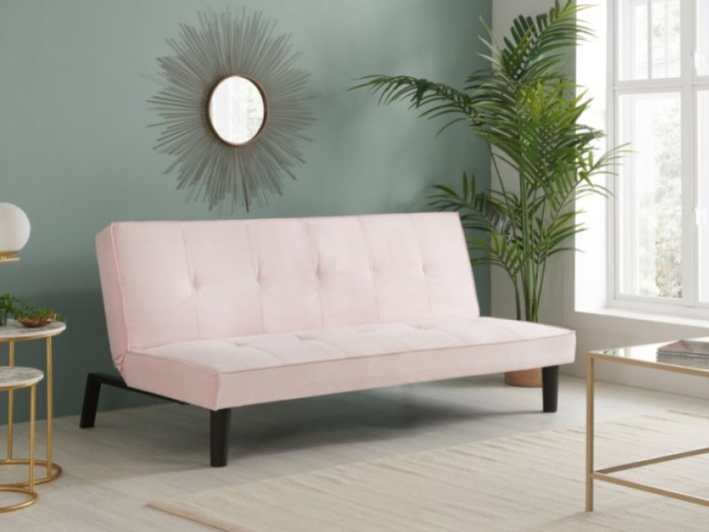 Birlea Aurora Blush Pink Fabric Sofa Bed