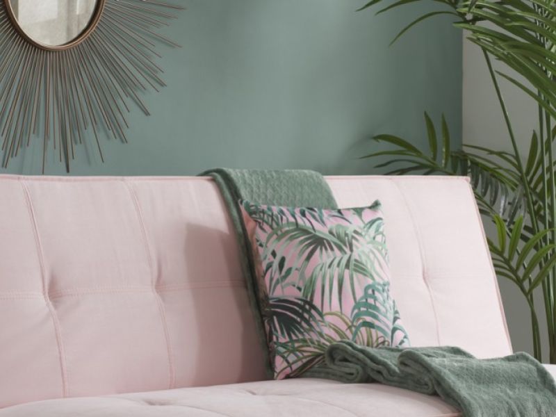 Birlea Aurora Blush Pink Fabric Sofa Bed