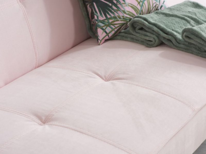 Birlea Aurora Blush Pink Fabric Sofa Bed